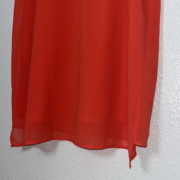 Fashion Union Orange Mini Slip Dress Thin Straps V-Neck Women’s size Small - Picture 12 of 16